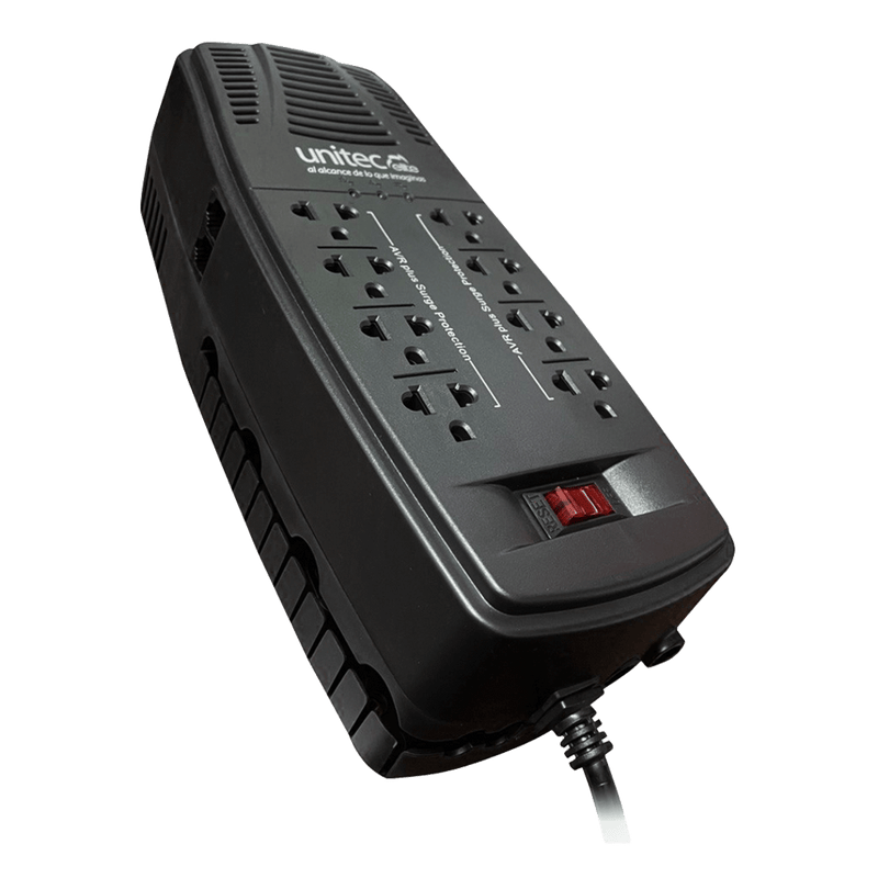 Regulador de Voltaje UNITEC 2000VA 8 TOMAS