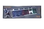 Teclado con retroiluminación arcoíris