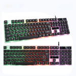 Teclado con retroiluminación arcoíris